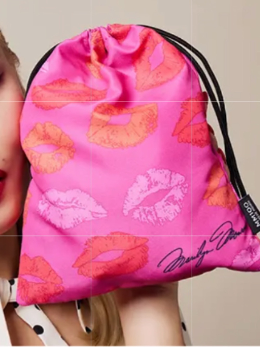 Ipsy Pink Limited Edition SPECIAL ‘MM100’ Lips Glam Drawstring Cosmetic Pouch